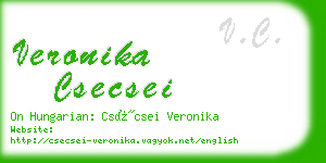 veronika csecsei business card